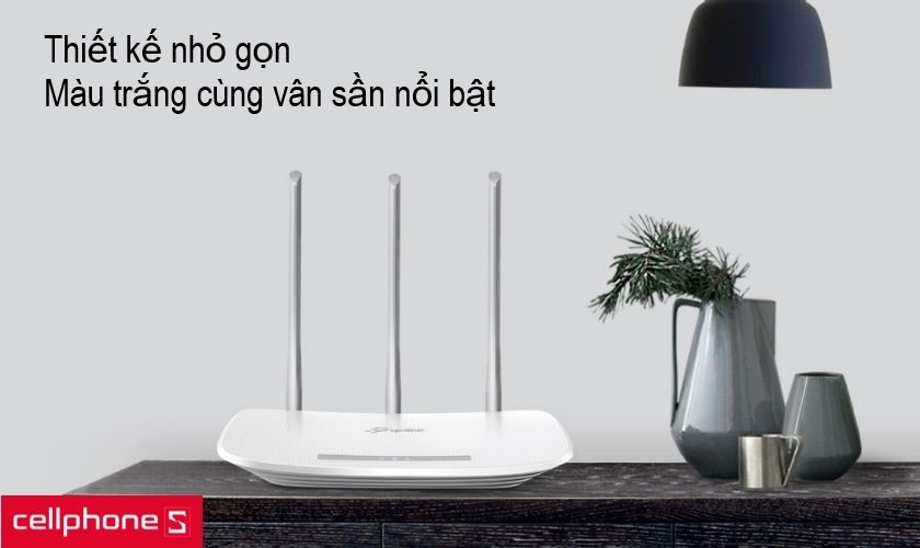 Thiết kế tinh tế, nhỏ gọn tiết kiệm không gian cùng với màu trắng nhẹ nhàng, thanh thoát