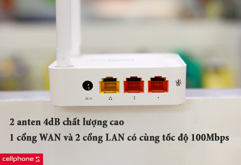  hai anten 4dB chất lượng cao, có khả năng tùy chỉnh góc xoay