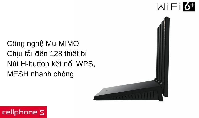 Công nghệ Mu-MIMO, hỗ trợ MESH và kết nối nhanh với 1 nút bấm