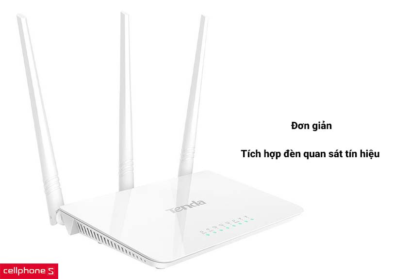 Phong cách đơn giản, tích hợp đèn quan sát tín hiệu mạng