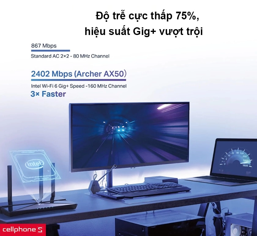 Độ trễ cực thấp, hiệu suất Gig+ vượt trội