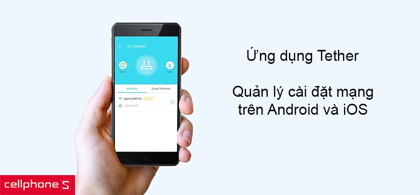 điều khiển TP-Link TL WR844N qua ứng dụng