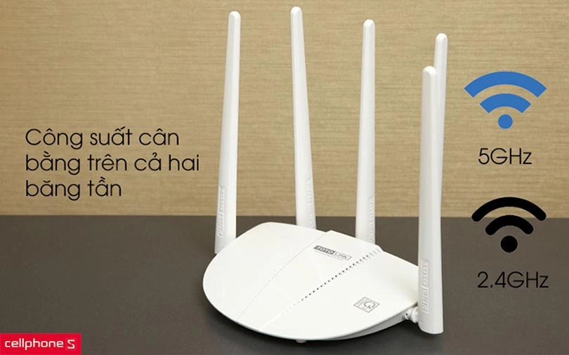 Router Wifi Totolink A810R băng tần kép AC1200 MA.359.W-C