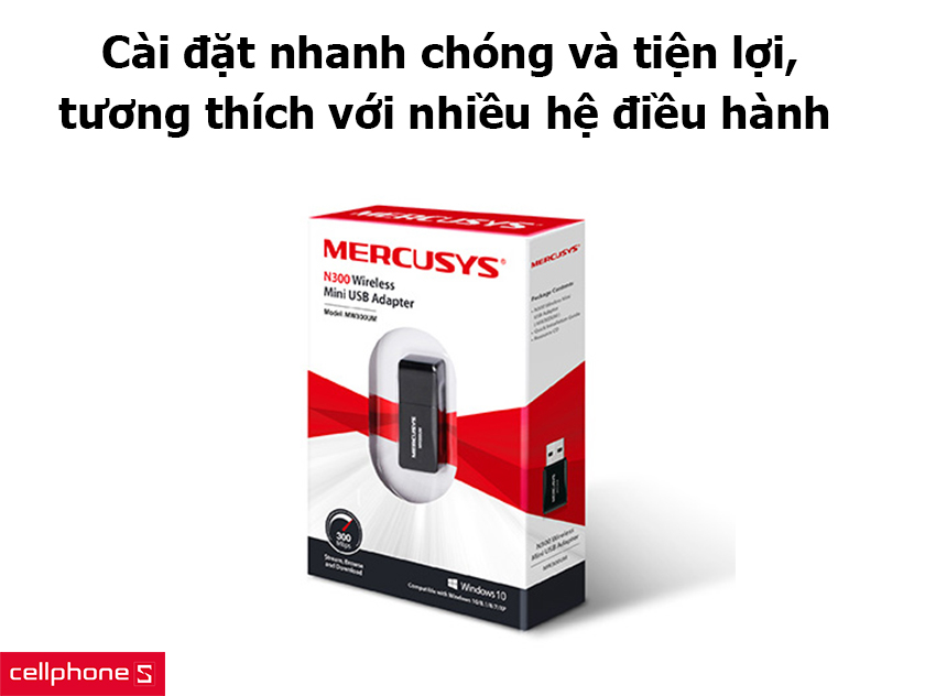 Cài đặt nhanh chóng và tiện lợi, tương thích với nhiều hệ điều hành