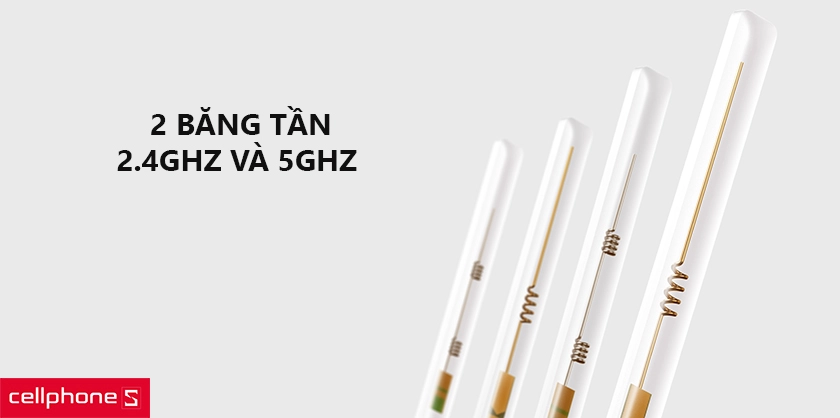 hai băng tần 2.4GHz và 5GHz