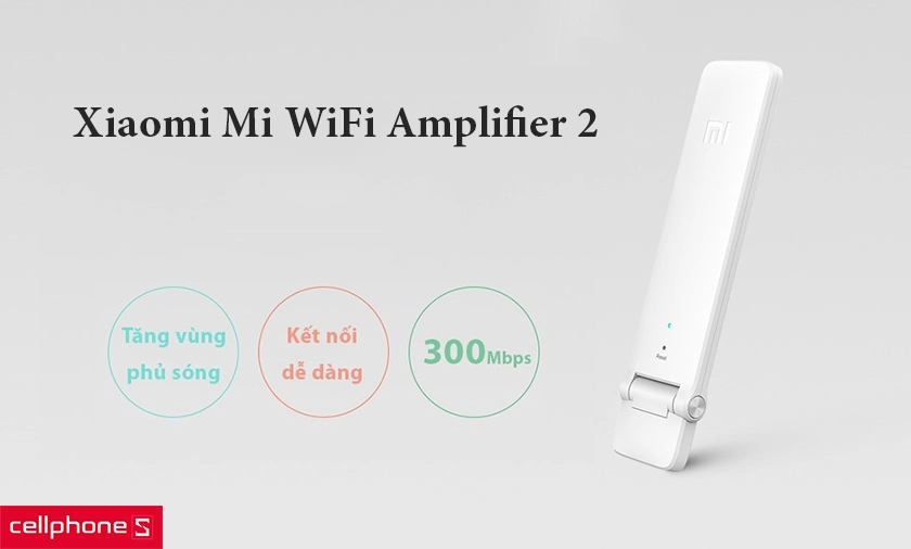 Tốc độ truyền tải từ 150Mbps lên 300Mbps, khoảng cách kết nối đến 50m