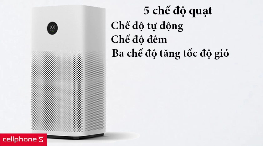 Thiếp lập năm chế độ quạt