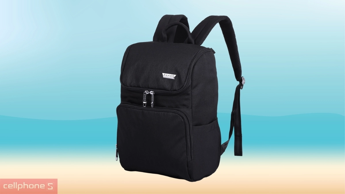 Thiết kế, chất liệu balo laptop Sakos Wayvie 14 inch