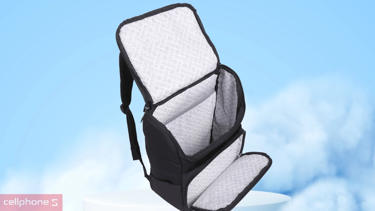 Khả năng chống sốc của balo laptop Sakos Wayvie 14 inch