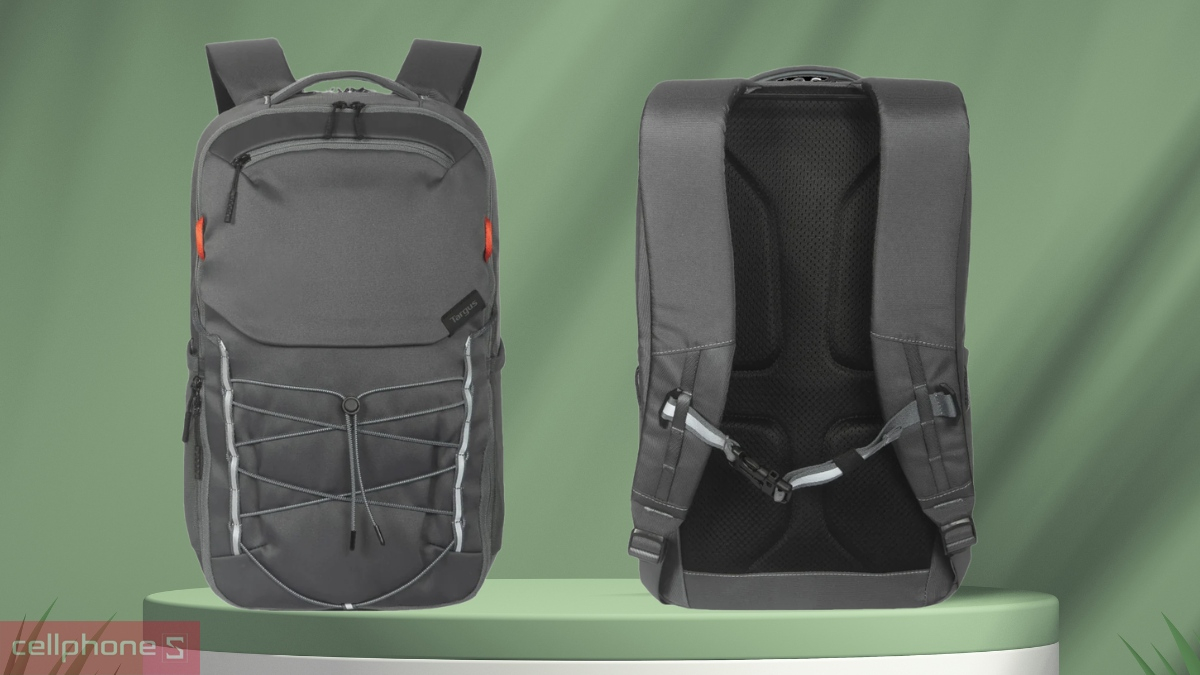 Lớp vải tái chế thân thiện môi trường của Balo laptop Targus Workplay Trio Ecosmart 16 inch
