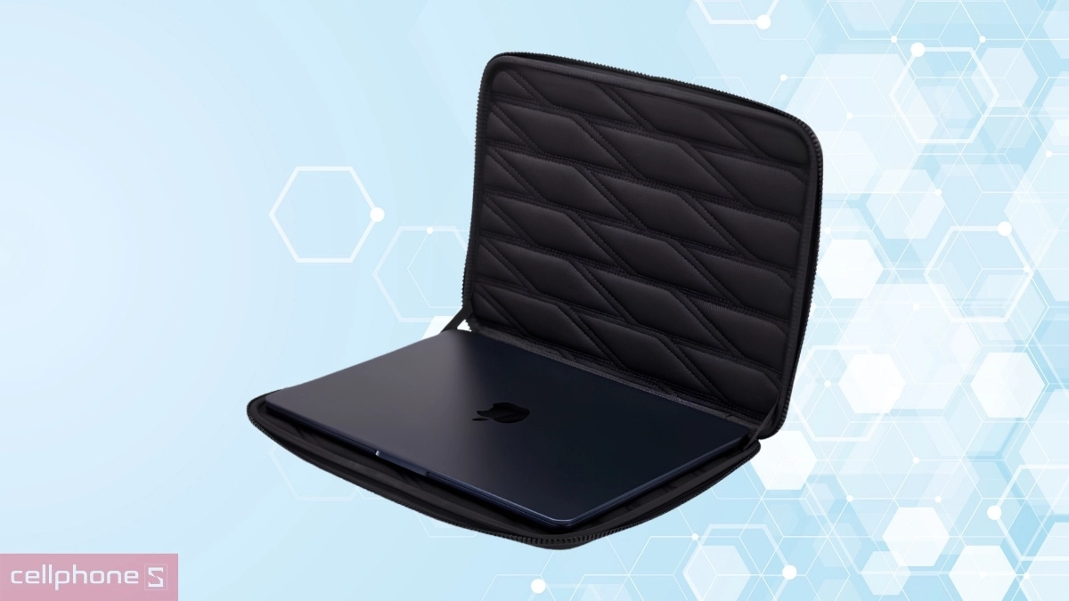 Vỏ đúc cứng cáp của Túi chống sốc Thule Gauntlet 5 Macbook Sleeve 14 inch