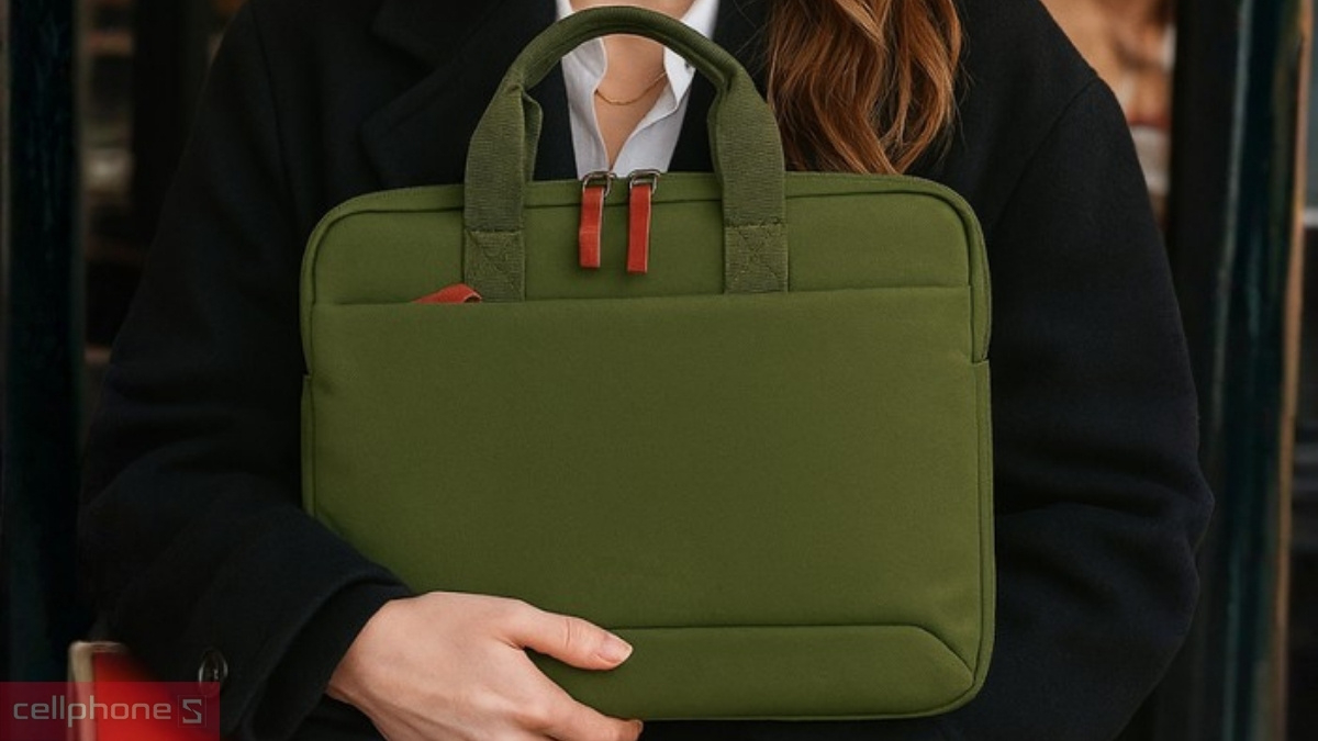 Thiết kế túi xách chống sốc Tucano Smilza Superslim 14 inch