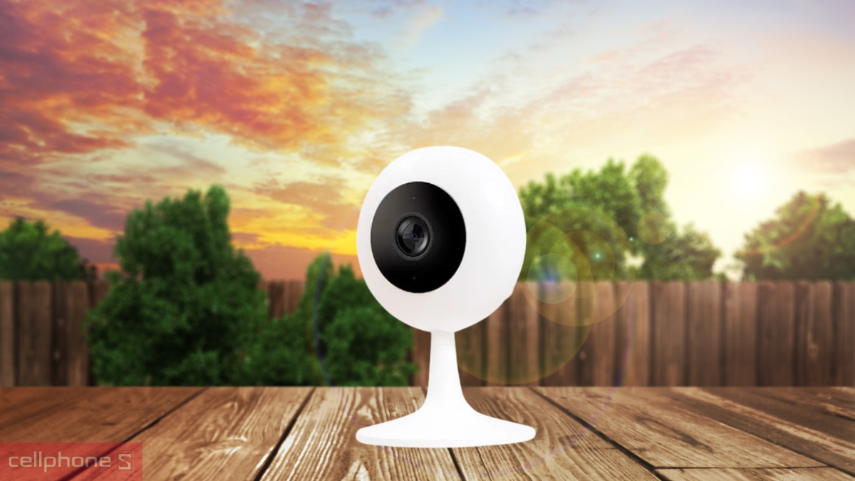 Camera mini Xiaomi IP 1080P hỗ trợ lưu trữ bằng thẻ nhớ microSD