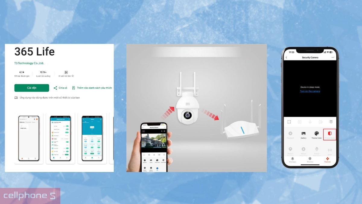 Hướng dẫn kết nối ứng dụng 365 Life với camera 365 Selection IP Wifi ngoài trời OC2 3K