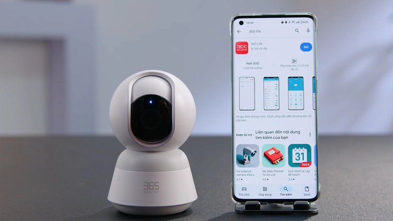 Hướng dẫn kết nối camera 365 Selection C1 với điện thoại Hướng dẫn kết nối camera IP Wifi 2K 365 Selection C1 với điện thoại