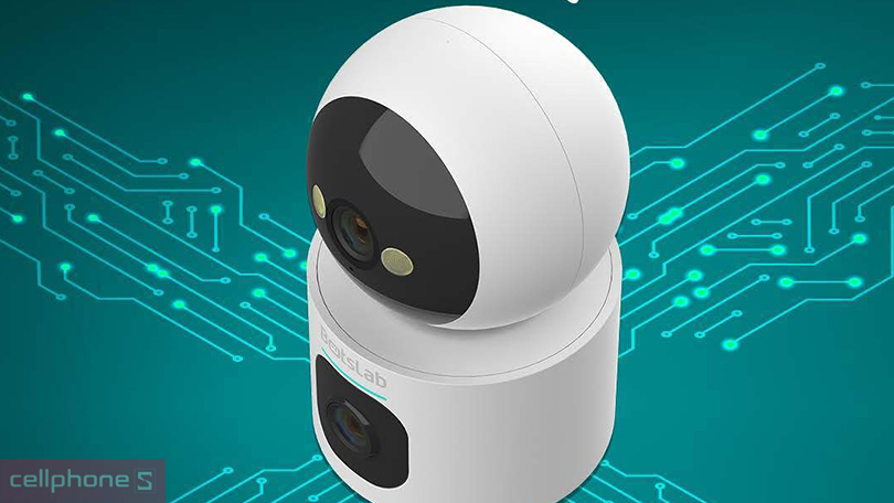 Góc quay camera IP 2 ống kính Botslab C231 6MP Wifi