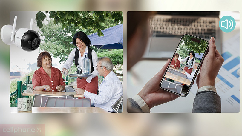 Hướng dẫn kết nối camera Dahua DH-F2C-LED 2MP có đèn LED với app DMSS