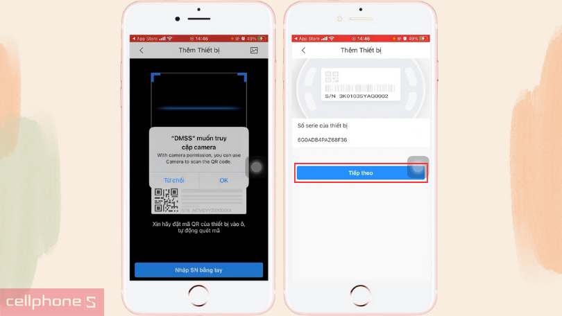 Hướng dẫn thêm camera Dahua DH-F2C-PV 2MP có đèn LED vào ứng dụng DMSS