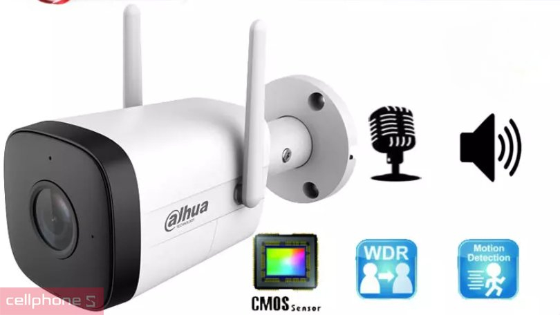 Đàm thoại trên camera Dahua DH IPC HFW1230DT STW 2MP