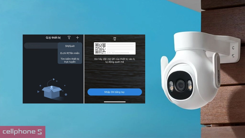 Hướng dẫn kết nối camera IP ngoài trời Dahua P5B-PV 5MP với app