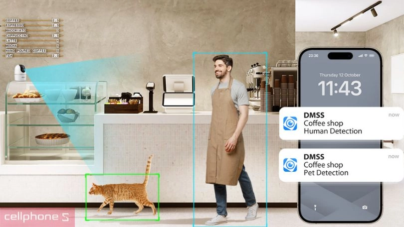 Camera IP Wifi Dahua H5AE 5MP - Góc rộng lên đến 88°, hình ảnh chi tiết độ nét cao