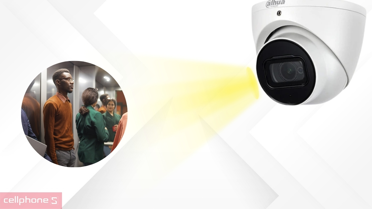 Ống kính, khả năng quay và quét của camera thang máy Dahua 4MP có tiếng kèm đầu ghi