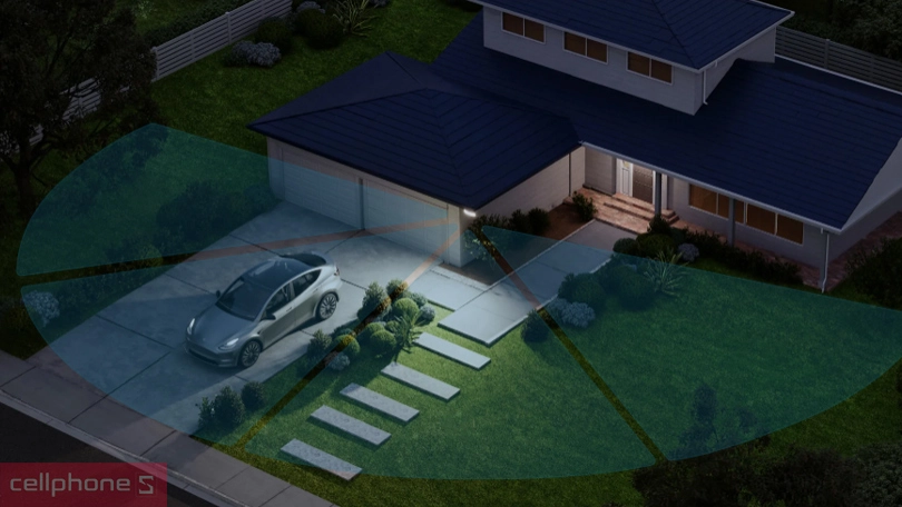 Khả năng quay và quét của camera Floodlight Camera E340