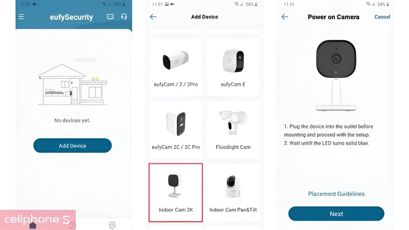 Hướng dẫn kết nối camera IP Eufy 2K C220 với smartphone 