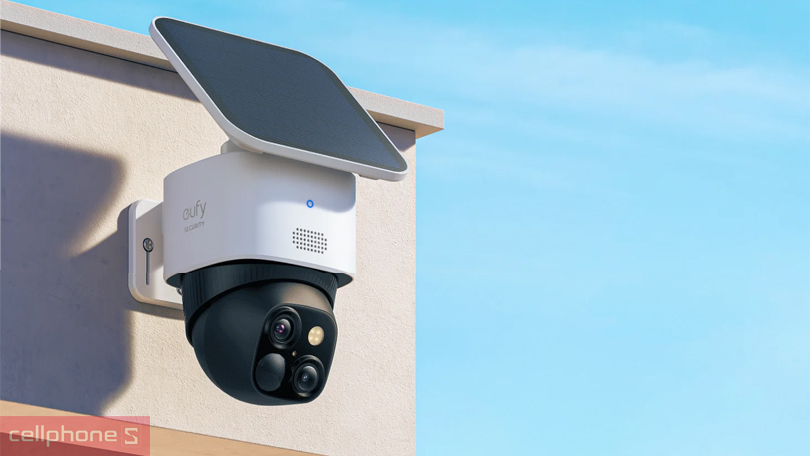 Khả năng quay và quét của camera ngoài trời năng lượng mặt trời Eufy 3K S340