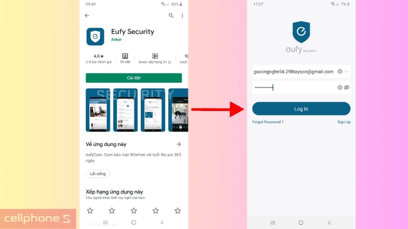 Hướng dẫn kết nối camera ngoài trời eufyCam 2
