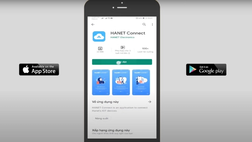Hướng dẫn kết nối camera AI Hanet HA1000 với điện thoại