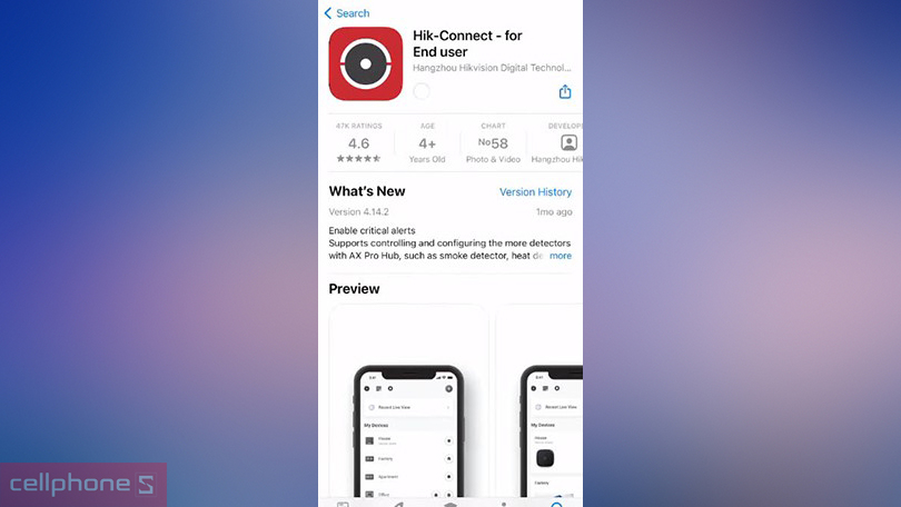 Cách kết nối Camera IP Hikvision DS-2CD1121G0-I với ứng dụng di động