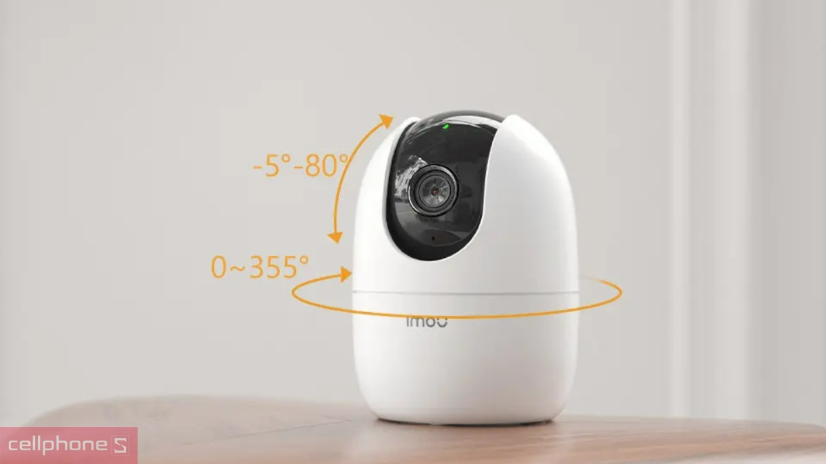 Camera IMOU A32 quay quét 355 độ bao quát không gian
