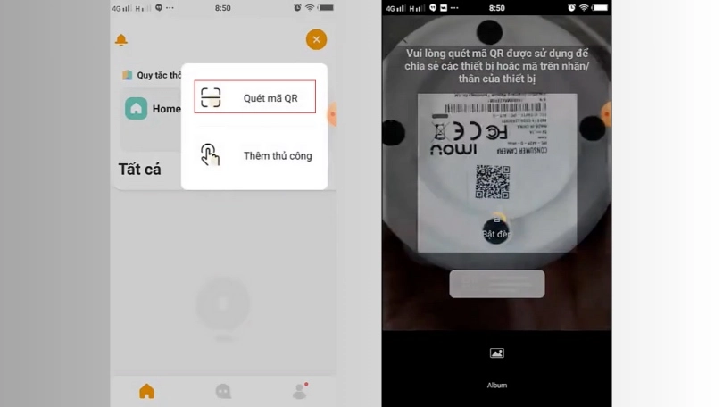Quét mã QR để thêm IP IMOU IPC-A42P-D 4MP Quét mã QR để thêm IP IMOU IPC-A42P-D 4MP