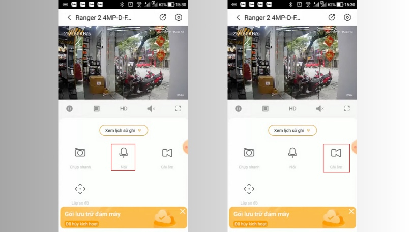 Đàm thoại 2 chiều qua camera IP wifi IMOU IPC-A42P Đàm thoại 2 chiều qua camera IP wifi IMOU IPC-A42P