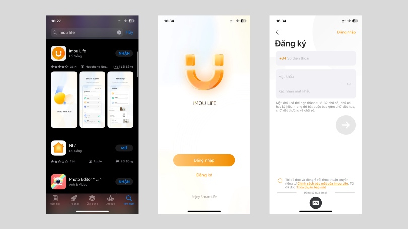 Hướng dẫn cách kết nối camera IP wifi IMOU IPC-S6DP-5W0WEB Fullcolor 5MP bóng đèn với ứng dụng