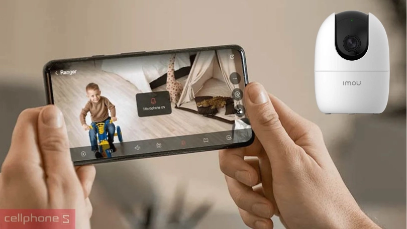 camera imou a32 có hệ thống loa, micro cho âm thanh lớn