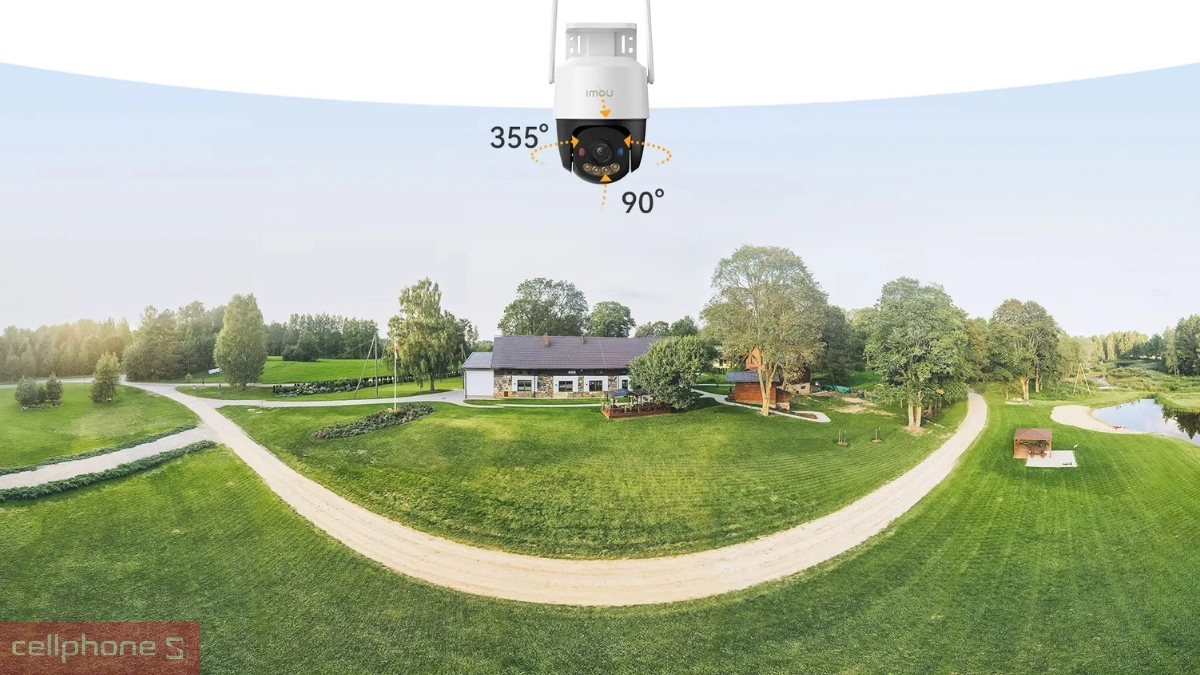 Góc quay camera Imou 360 3MP Cruiser 4G ngoài trời IPC K7FP 3H0TE