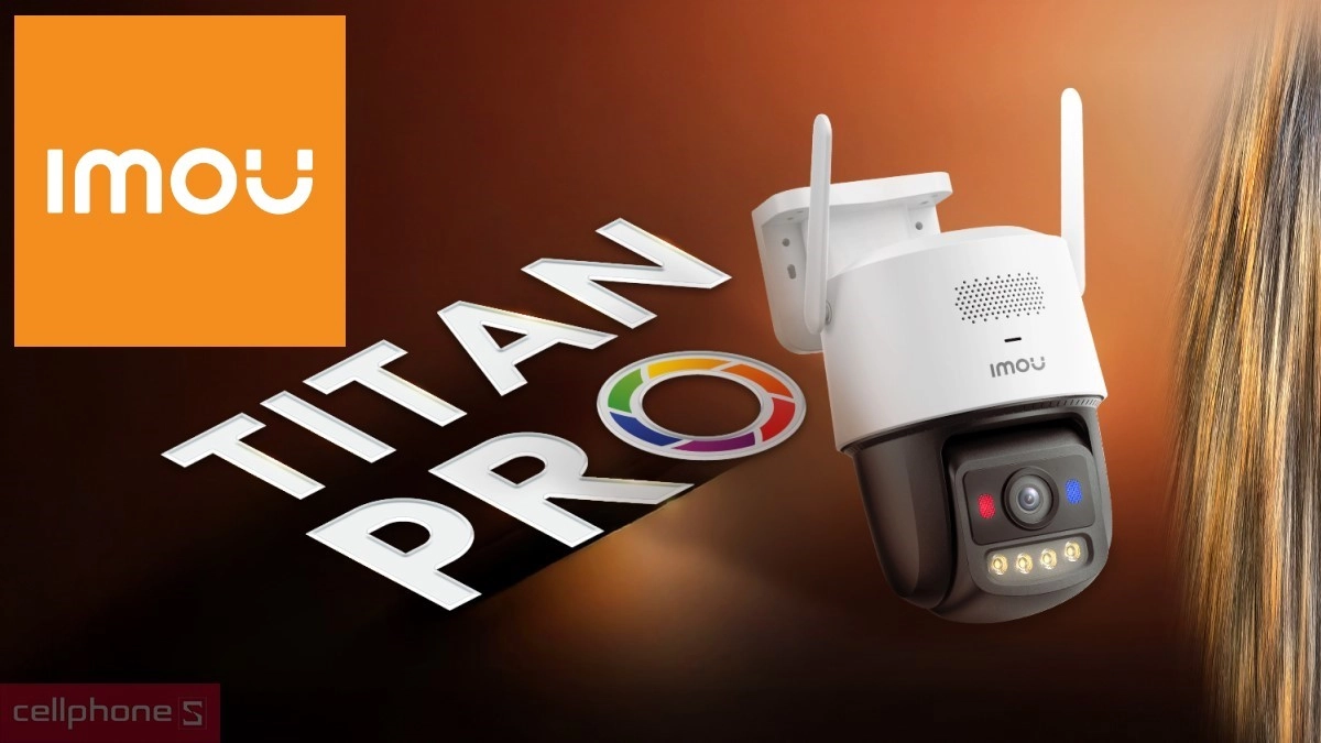Khả năng quay và quét phạm vi rộng của camera Imou Titan Pro IPC-U7LN-6V0NE 6MP