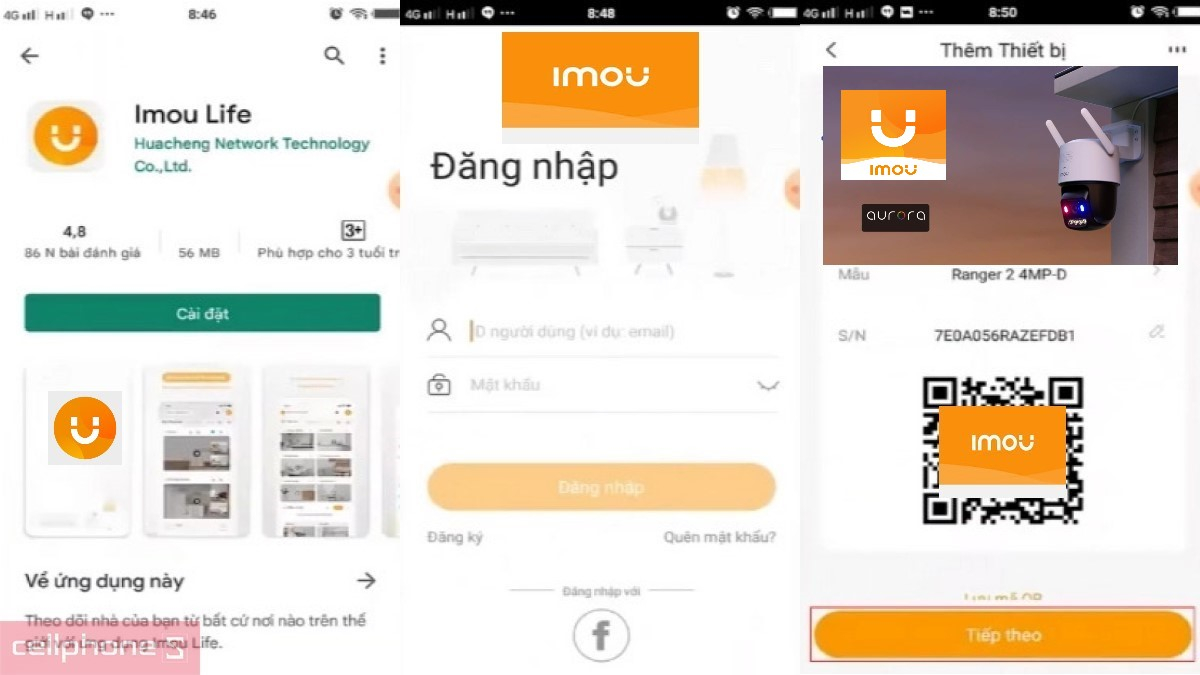Hướng dẫn kết nối app với camera Imou Titan Pro IPC-U7LN-6V0NE 6MP
