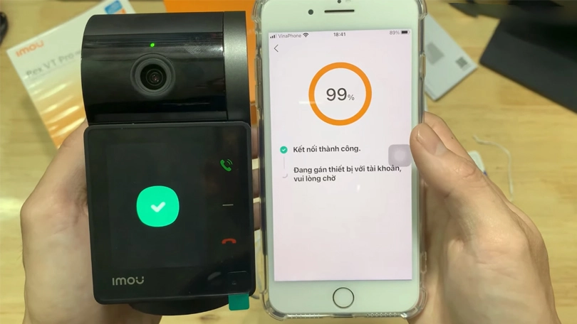 Hướng dẫn kết nối camera IP hồng ngoại không dây 3K Imou Rex VT với điện thoại