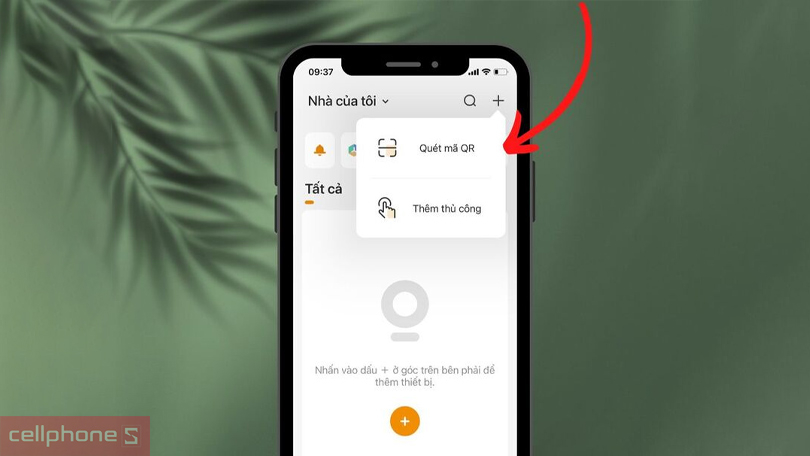 Cách thêm thiết bị vào ứng dụng