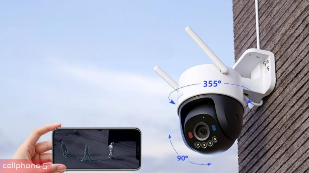 Góc nhìn rộng của Camera IP ngoài trời Imou IPC-K7FP-3H0WE 3MP