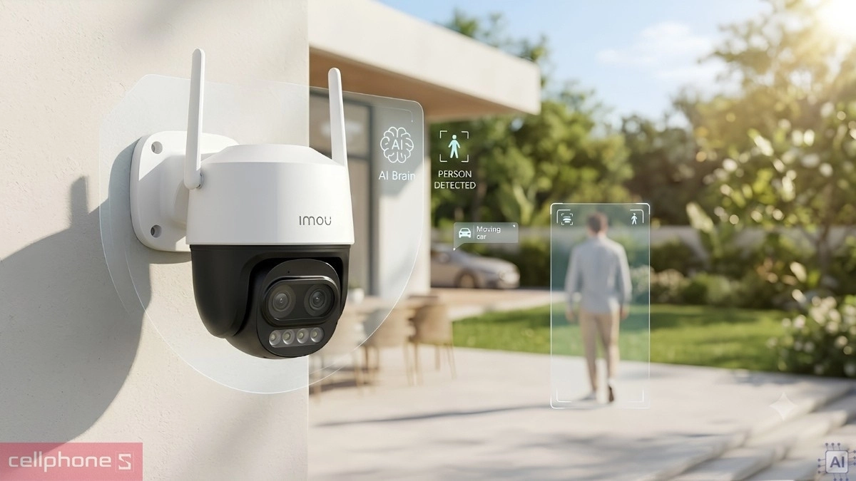 AI nhận diện thông minh của Camera IP ngoài trời IMOU IPC-S7XCP-6M1TED-EU 6MP