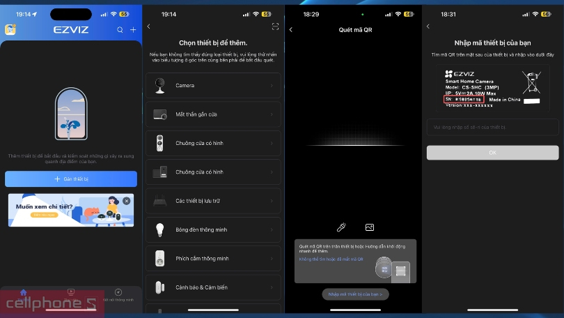 Hướng dẫn kết nối app Ezviz với camera IP WiFi không dây Ezviz C6C 8MP