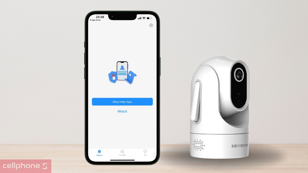 Đăng ký ứng dụng Camera KBVision IP Wifi 2MP KX-C2W