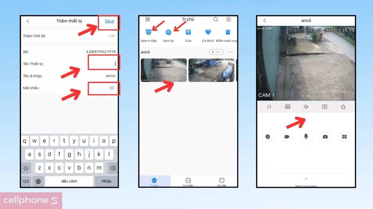 Hướng dẫn cài đặt Camera KBVision IP Wifi 3MP KX-A3W trên điện thoại