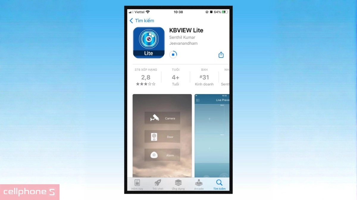 Cài ứng dụng camera KBVision IP WiFi 4MP KX-C4W