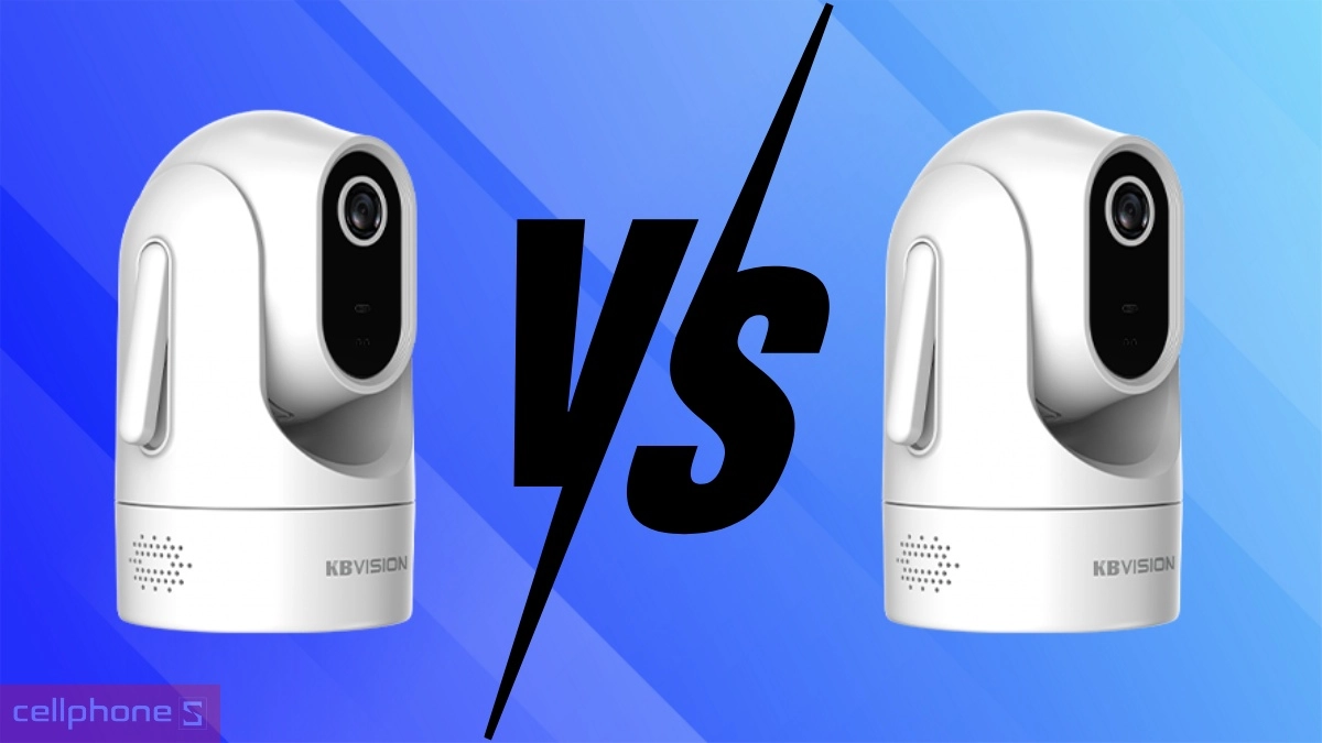 So sánh camera KBVision IP WiFi 4MP KX-C4W với KX-C2W