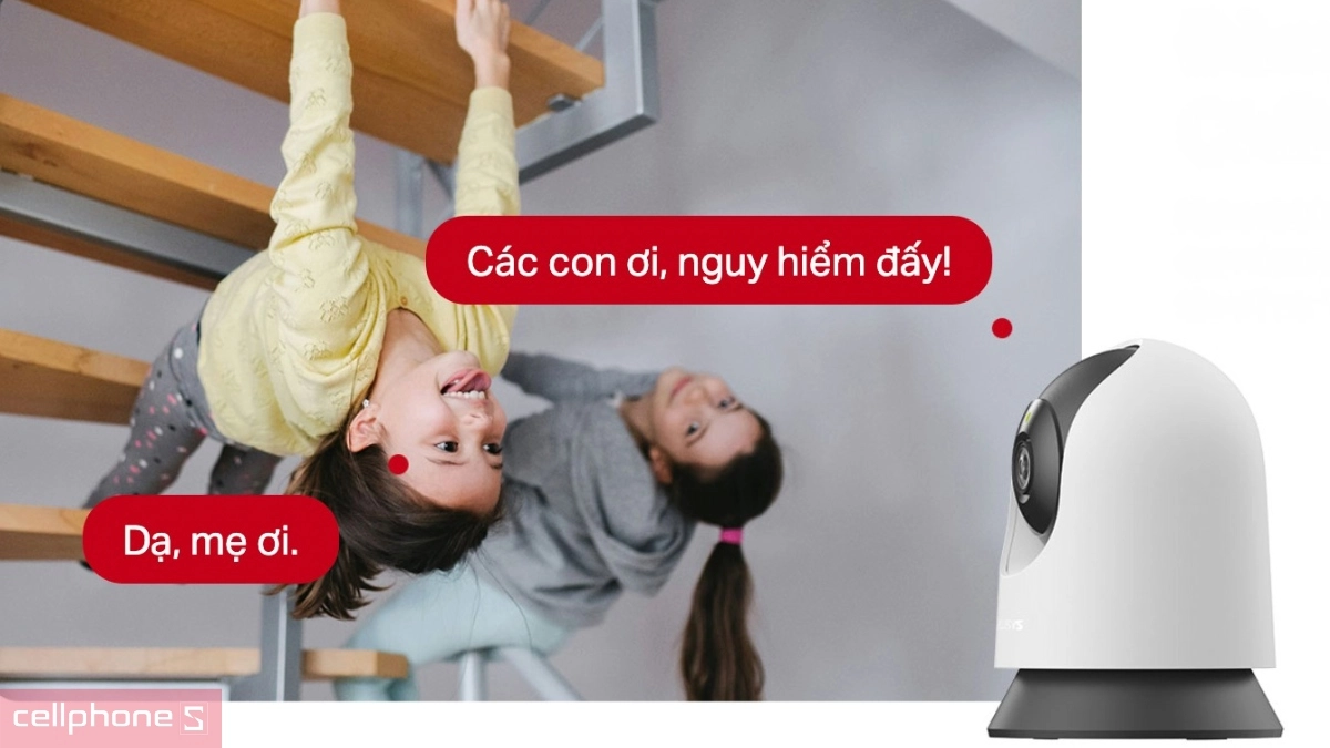 Khả năng đàm thoại 2 chiều của camera IP Wifi không dây Mercusys MC200 2MP